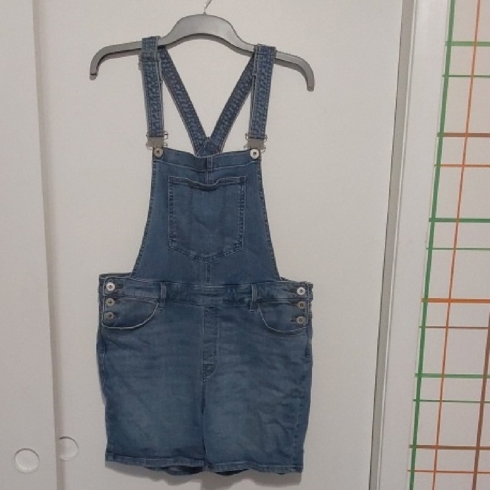 Denim Overall Shorts